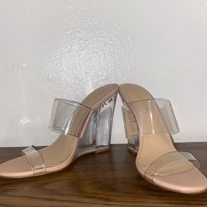 Shoedazzle Clear Heels